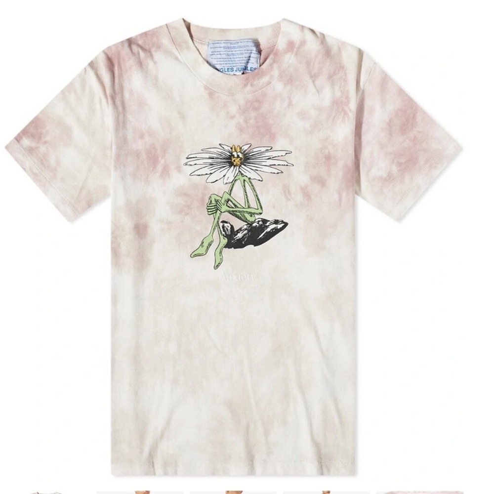 Jungles Jungles Men's Anxiety T-Shirt in Tie Dye - by Jungles Jungles - Size L